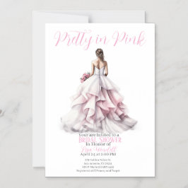 Pretty in Pink Bridal Shower Invitation  Magneteinladung