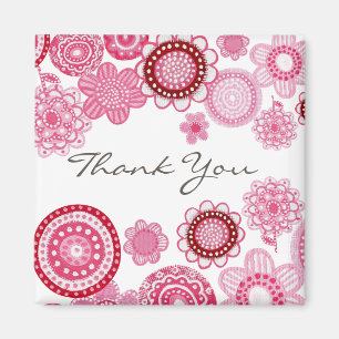 Pretty in Pink Danke-Schenk-magnet zur Hochzeit Magnet