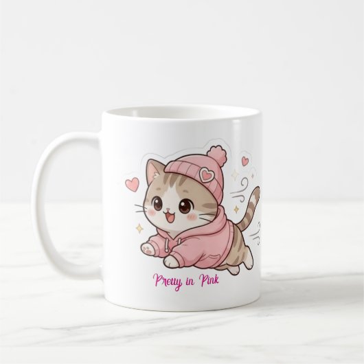 Pretty in Pink Kaffeetasse (Links)