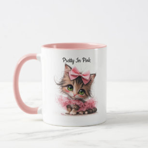 Pretty In Pink. – Kätzchen-Tasse Tasse