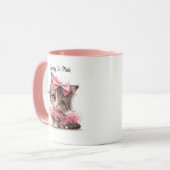 Pretty In Pink. – Kätzchen-Tasse Tasse (Vorderseite Links)