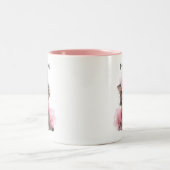Pretty in Pink – Kitten Mug Zweifarbige Tasse (Mittel)