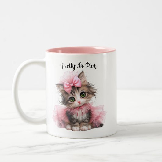 Pretty in Pink – Kitten Tasse (Links)