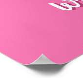 Pretty in Pink Nägel Poster (Ecke)
