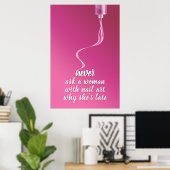 Pretty in Pink Nägel Poster (Heimbüro)