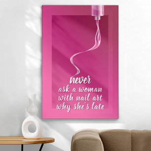 Pretty in Pink Nägel Poster