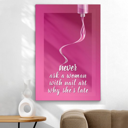 Pretty in Pink Nägel Poster
