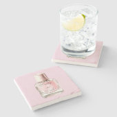 Pretty in Pink Nail Polish Steinuntersetzer (Seitenansicht)