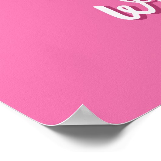 Pretty in Pink Nails Poster (Ecke)