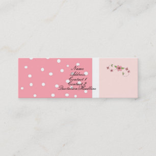 Pretty in Pink - Profilkarte Mini Visitenkarte