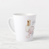 Pretty in Pink White Nail Polish Milchtasse (Linke Ecke)