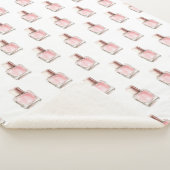 Pretty in White Pink Nail Polish Bridal Shower Sherpadecke (3/4)