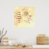 Pretty Inspirational quote Flower Fairy Poster (Küche)