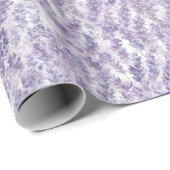 Pretty Lavender Flowers Birthday Geschenkpapier (Rolleneckpunkt)