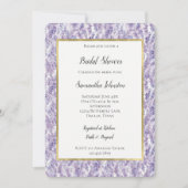 Pretty Lavender Flowers Bridal Shower Einladung (Vorderseite)