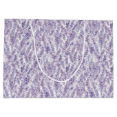 Pretty Lavender Flowers Bridal Shower Große Geschenktüte (Rückseite)