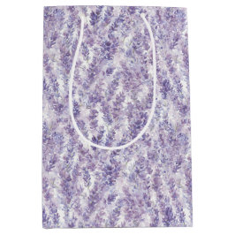 Pretty Lavender Flowers Bridal Shower Mittlere Geschenktüte