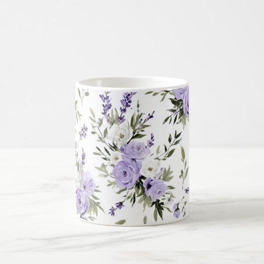 Pretty Lavender Flowers Kaffeetasse (Mittel)