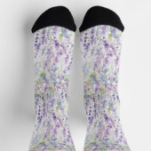 Pretty Lavender Flowers Socken (Oben)