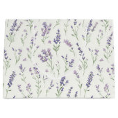 Pretty Lavender White Flowers Bridal Shower Große Geschenktüte (Vorderseite)