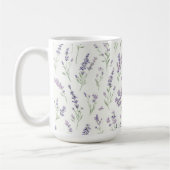 Pretty Lavender White Flowers Bridal Shower Kaffeetasse (Links)