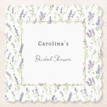Pretty Lavender White Flowers Bridal Shower Untersetzer<br><div class="desc">Pretty Lavender White Flowers Bridal Shower</div>