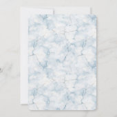 Pretty Light Blue Bridal Shower Einladung (Rückseite)