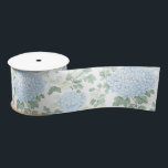 Pretty Light Blue White Flowers Bridal Shower Satinband<br><div class="desc">Pretty Light Blue White Flowers Bridal Shower</div>