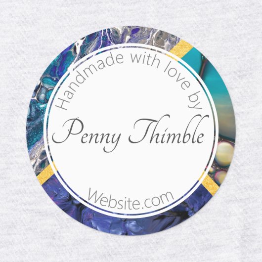 Pretty Liquid forms Etiketten (Design 1)