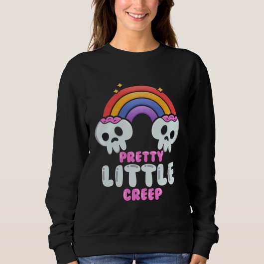 Pretty Little Creep  Pastel Goth Aesthetic Gothic Sweatshirt (Vorderseite)