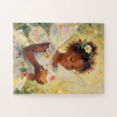 Pretty Little Fairy Girl holding a Cupcake Puzzle (Horizontal)