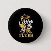 Pretty Little Flyer Cheer Cheerleading Team Button (Vorderseite)