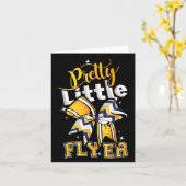 Pretty Little Flyer Cheer Cheerleading Team  Karte (Gelbe Blume)