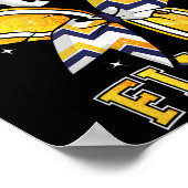 Pretty Little Flyer Cheer Cheerleading Team Poster (Ecke)