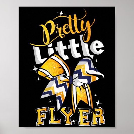 Pretty Little Flyer Cheer Cheerleading Team Poster (Vorne)