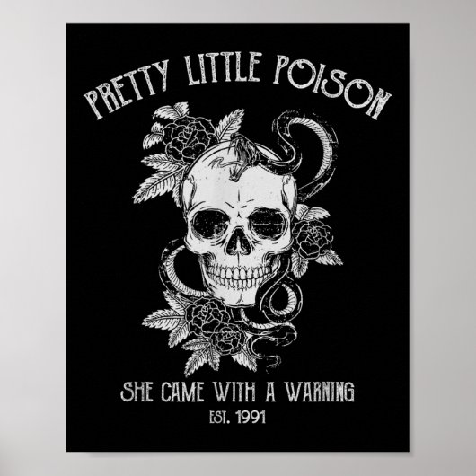Pretty Little Ison She Came With A Warning Poster (Vorne)