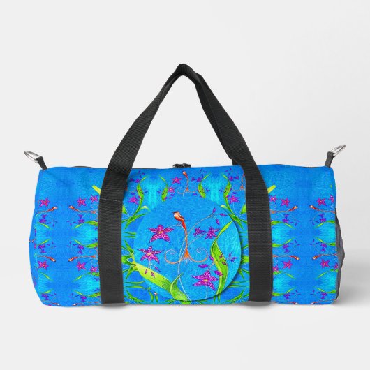Pretty Little Orchid Bird Duffle Bag (Vorderseite)