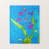 Pretty Little Orchid Bird Puzzle (Vertikal)