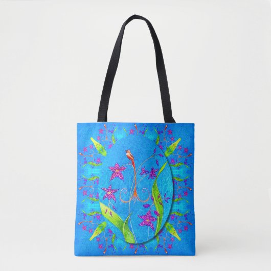 Pretty Little Orchid Bird  Tasche (Vorderseite)