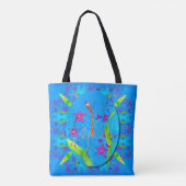 Pretty Little Orchid Bird  Tasche (Rückseite)
