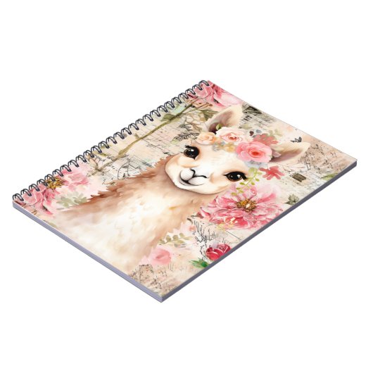 Pretty Llama Notebook Notizblock (Linke Seite)
