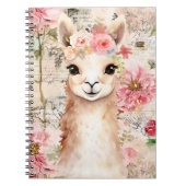 Pretty Llama Notebook Notizblock (Vorderseite)