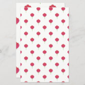 Pretty lush pink tulips pattern Paper sheet (Vorne/Hinten)