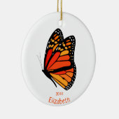 Pretty Monarch butterfly commemorative year Keramik Ornament (Rechts)