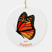 Pretty Monarch butterfly commemorative year Keramik Ornament (Hinten)