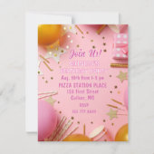 Pretty n Pink! Custom Birthday Party Invitation Einladung (Vorderseite)