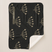 Pretty Night Mimosa Floral Customize Sherpadecke (Vorderseite)