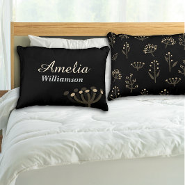 Pretty Night Mimosa Florals Personalize Dekokissen