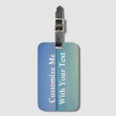 Pretty Ocean Custom Beach Trip Gepäckanhänger (Vorderseite Vertikal)