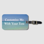 Pretty Ocean Custom Beach Trip Gepäckanhänger (Vorderseite (Horizontal))